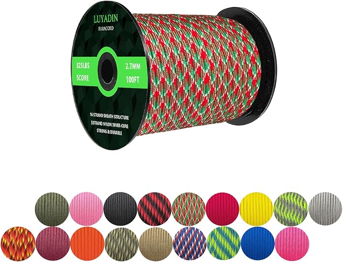 Paracord 325lb Diameter 2.7mm by LUYADIN