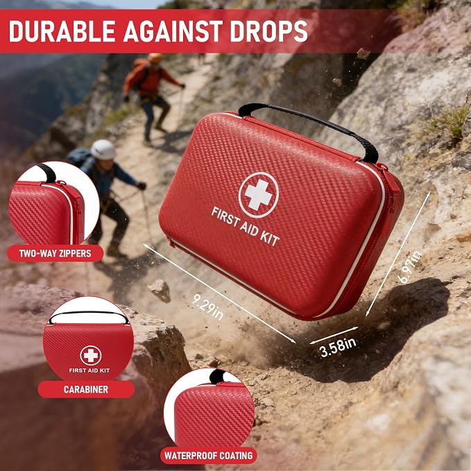 First Aid Kit - Smart Compartments Medical Kit, 2 Pack Large Capacity - Image 3