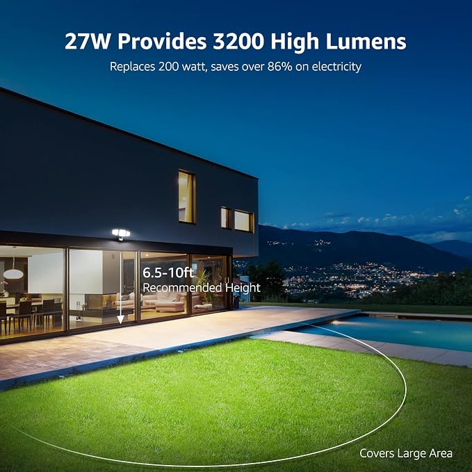 Lepro LED Security Lights, Outdoor Motion Sensor Light, Flood Lights - Image 2