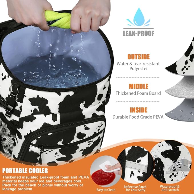 Cooler Backpack Insulated Leakproof Waterproof Backpack Cooler Bag 30/45 Cans - Image 3