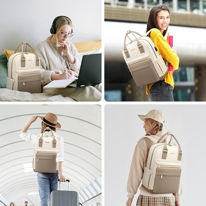 LOVEVOOK Laptop Backpack for Women 14 Inch Laptop Bag - Image 6