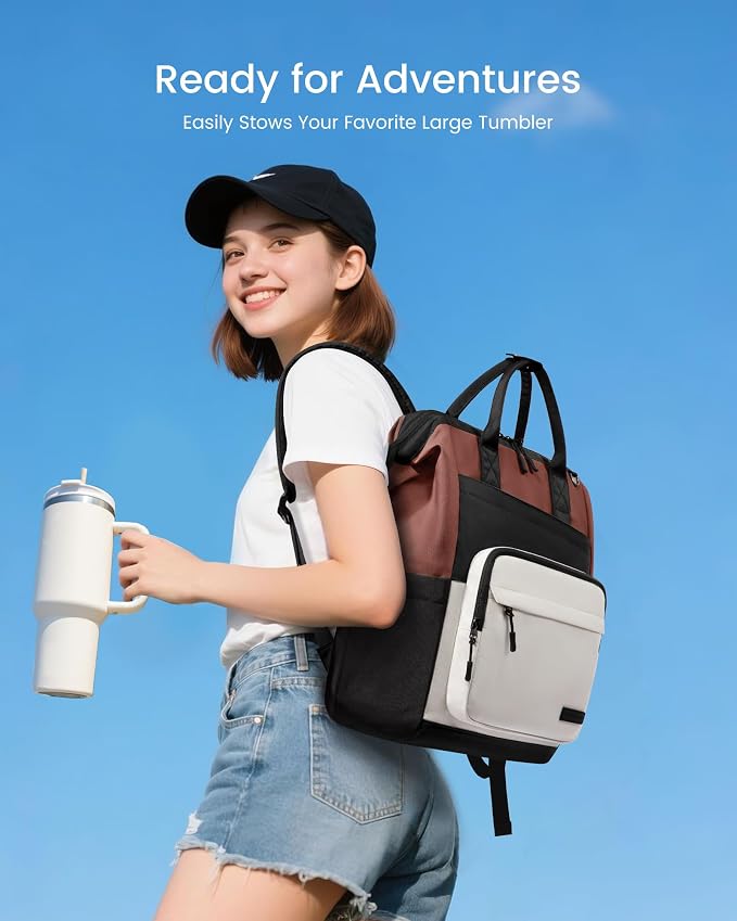 LOVEVOOK Laptop Backpack for Women, 15.6 Inch Travel Backpack for Work College - Image 2