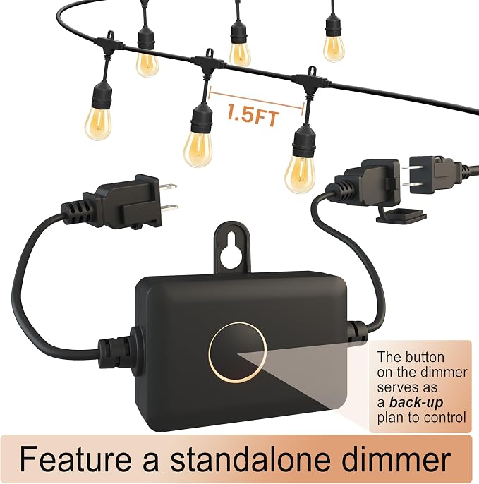 SUFEIMAS LED-Outdoor-String-Lights-Patio-Light-Outside 100FT Waterproof String - Image 2
