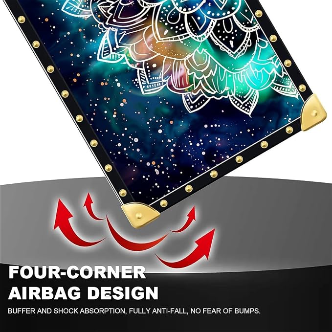 Compatible with iPhone 8 7 SE Case, Starry Sky Colourful Mandala Luxury Golden - Image 7