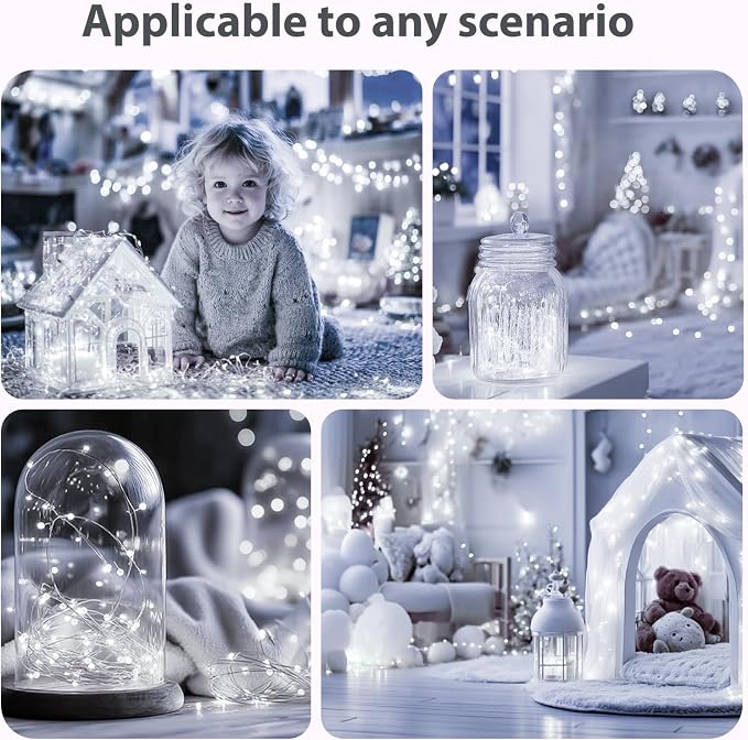 HXWEIYE Rechargeable Fairy Lights - Image 9