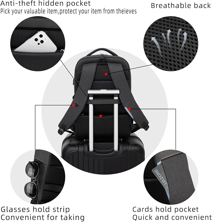 DUSLANG 17 Inch Laptop Backpack - Image 7