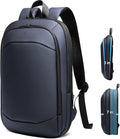 Slim Laptop Backpack for Men, Waterproof Expandable High Tech Business Work by hkbag