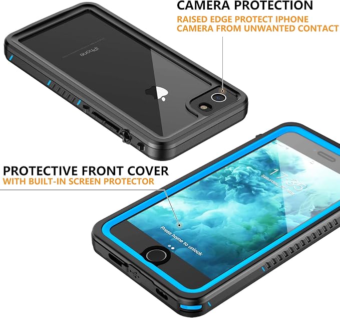for iPhone SE 2022/SE 2020/7/8 Case Waterproof Shockproof, Full Body Protective - Image 7