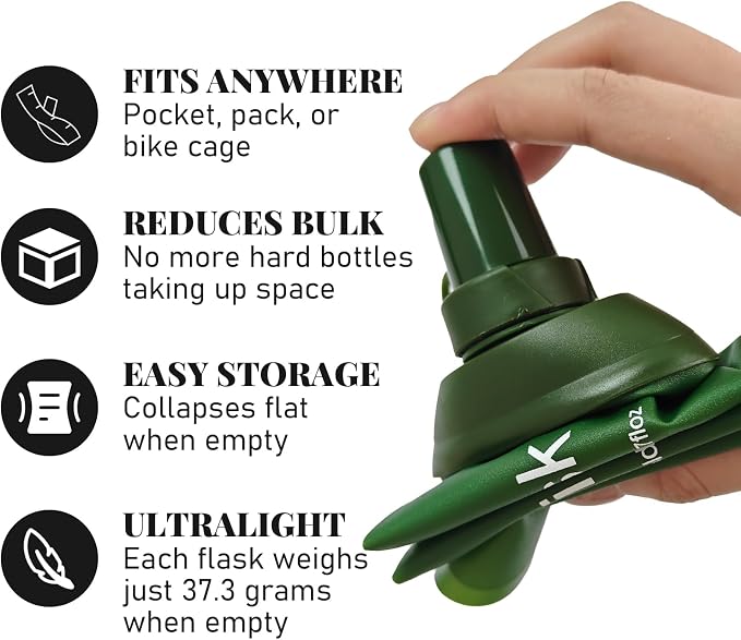 2Pcs 500ml Soft Flask, TPU Collapsible Soft Water Bottle - Image 4