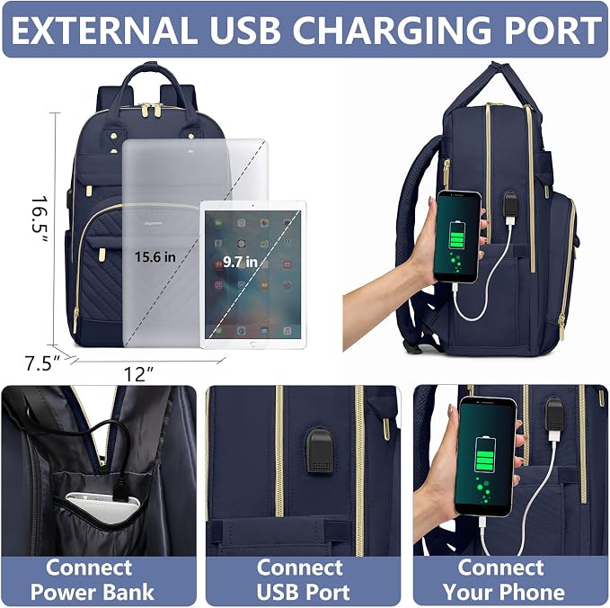 Laptop Backpack for Women Work Bag - Image 4