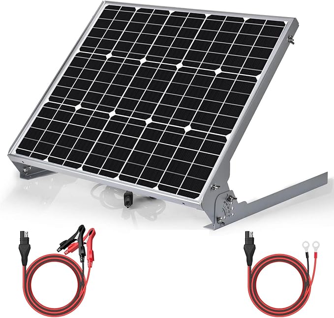 SUNER POWER 12V 50W Solar Battery Charger Maintainer, Built-in UltraSmart MPPT by SUNERPOWER