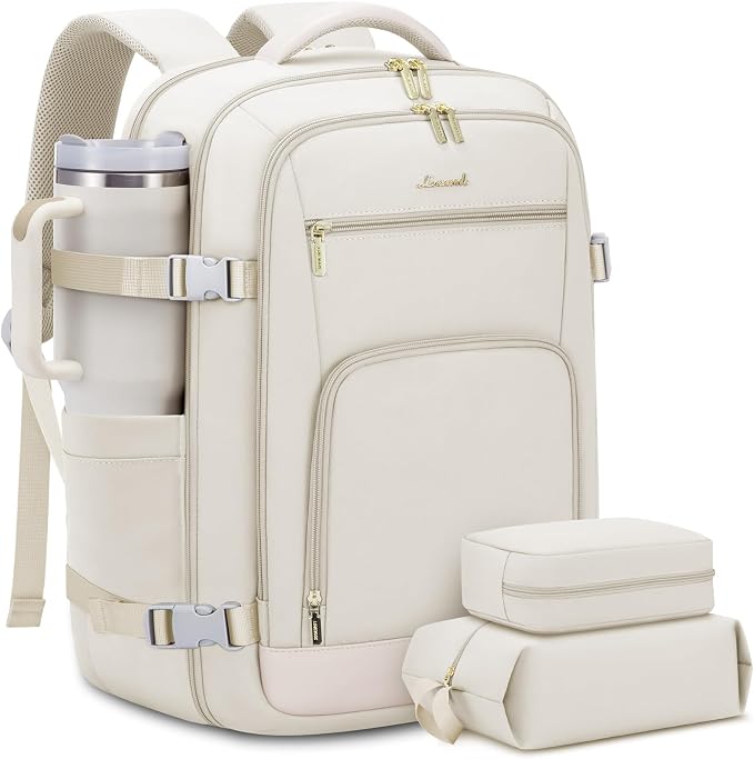 LOVEVOOK Travel Backpack For Women, 40L Carry On Backpack Flight Approved by LOVEVOOK