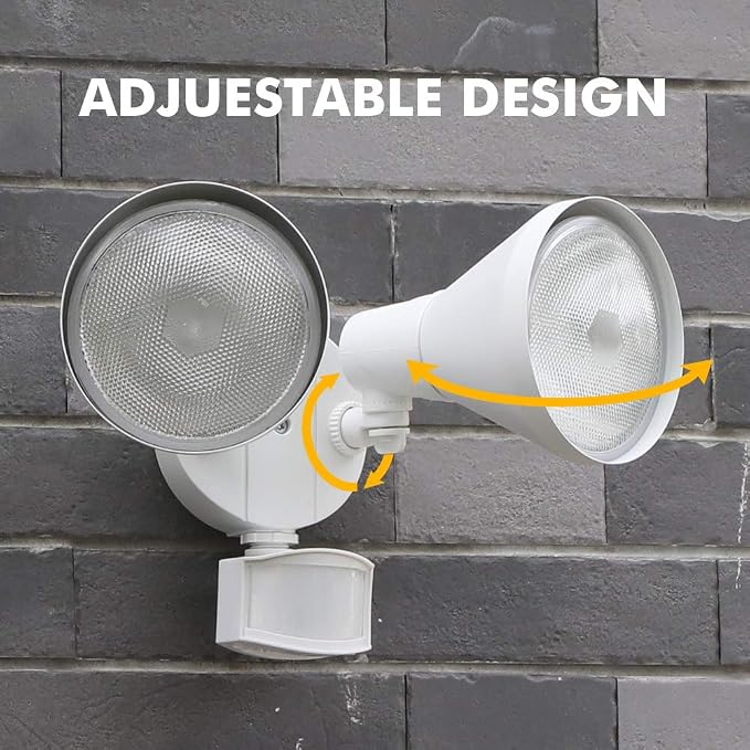LUTEC 1800LM LED Motion Sensor Light Outdoor, Dual-Head Security Light - Image 4