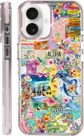 Case for iPhone 16 Plus, Hawaii Aloha Cover Coastal Beach Collage Phone Case by Toulas