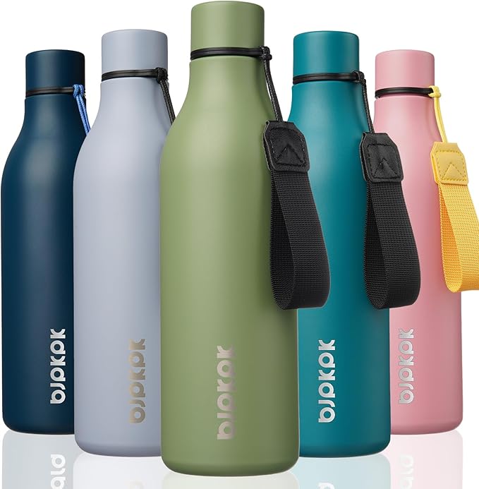 BJPKPK Insulated Water Bottles, 25 oz Stainless Steel Metal Water Bottle by BJPKPK