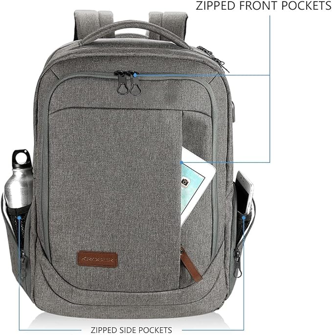 KROSER Laptop Backpack Large Computer Backpack Fits up to 17.3 Inch Laptop - Image 2