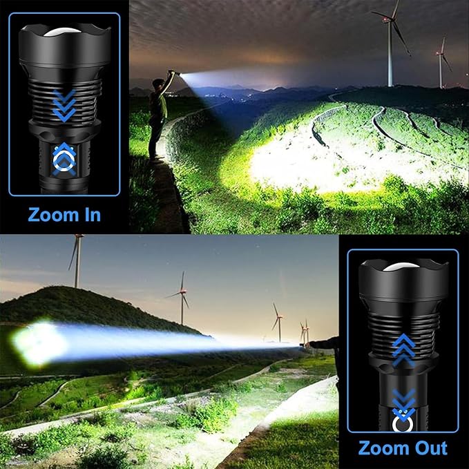OMALIGHT Rechargeable LED Flashlight, 000 Lumens Super Bright Tactical - Image 3