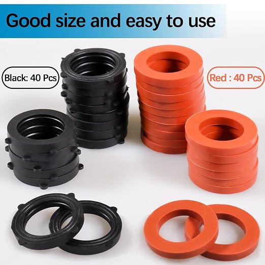 ZDBB 80 Pcs Garden Hose Gasket Rubber Seal, Fits All Standard 3/4 Inch Outdoor - Image 6
