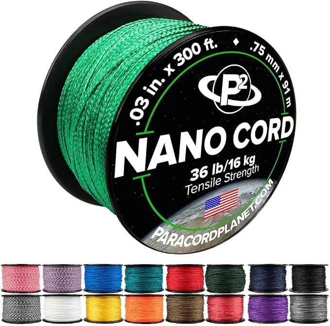Paracord Planet Nano Cord –Lightweight Nylon Nano Paracord – Great by ParacordPlanet