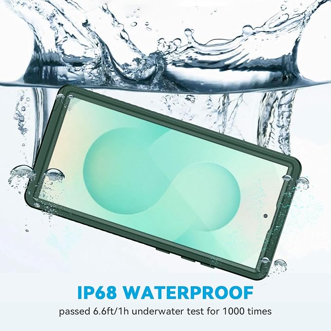 Lanhiem for Samsung Galaxy S25 Ultra Case, IP68 Waterproof Dustproof, Built-in - Image 2
