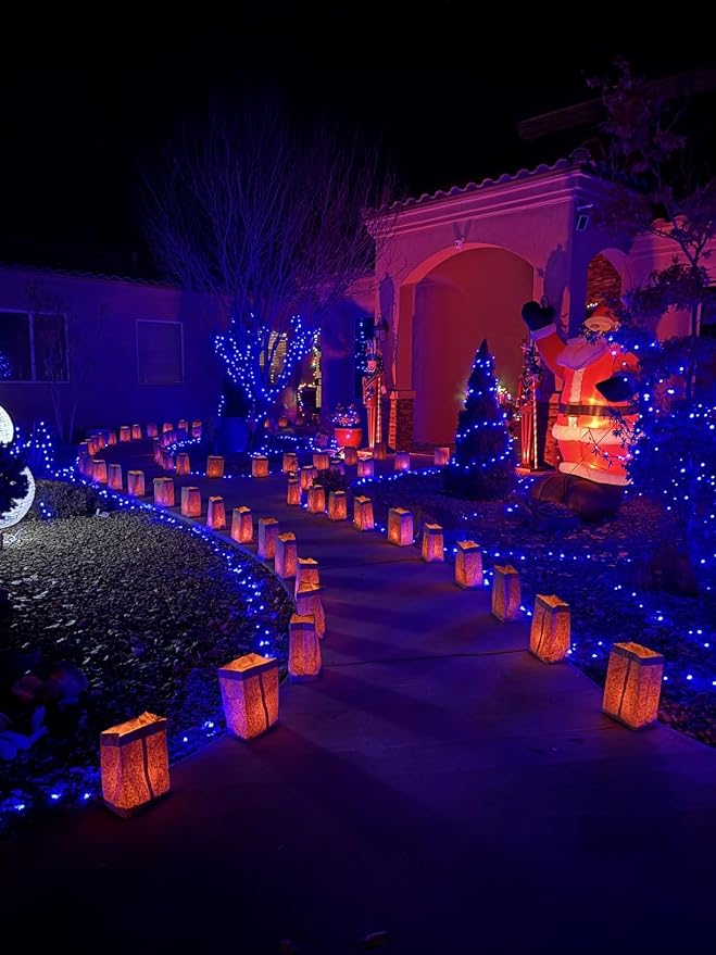 2-Pack Connectable Christmas Lights Outdoor, Total 164FT 400LED Christmas - Image 3