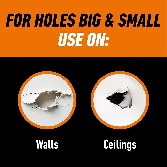 Gorilla Wall Repair Kit Featuring Gorilla Heavy Duty Wall Repair Spackling + - Image 3