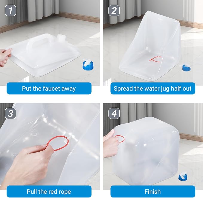 2 Pack Collapsible Water Container - Image 4