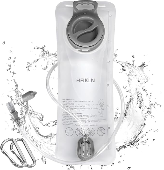 HEIKLN Hydration Bladder 1.5L-2L-2.5L-3L, Leak Proof Water Reservoir, BPA Free by HEIKLN