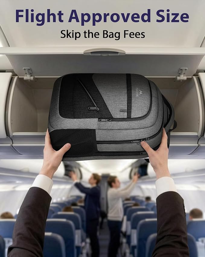 MATEIN Extra Large Laptop Backpack 18.4 Inch, Airplane Approved Travel Backpack - Image 4