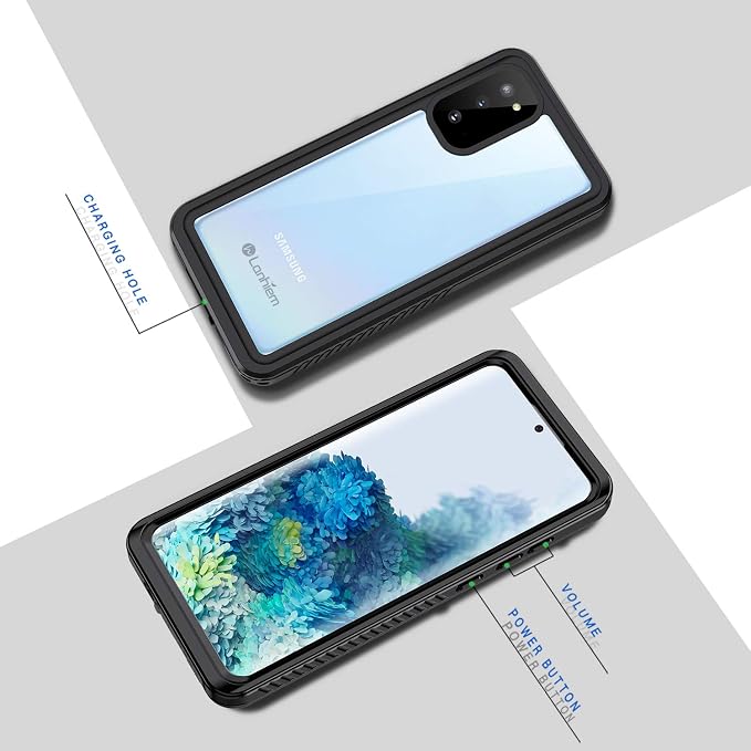 Lanhiem for Samsung Galaxy S20 Case, IP68 Waterproof Dustproof Case - Image 7