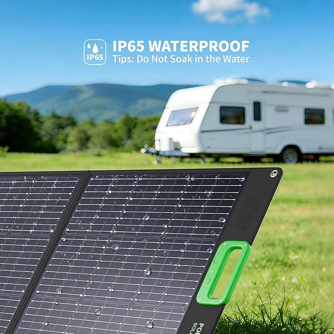 100W Portable Solar Panel for Power Station Generator, 20V Foldable Solar Cell - Image 6