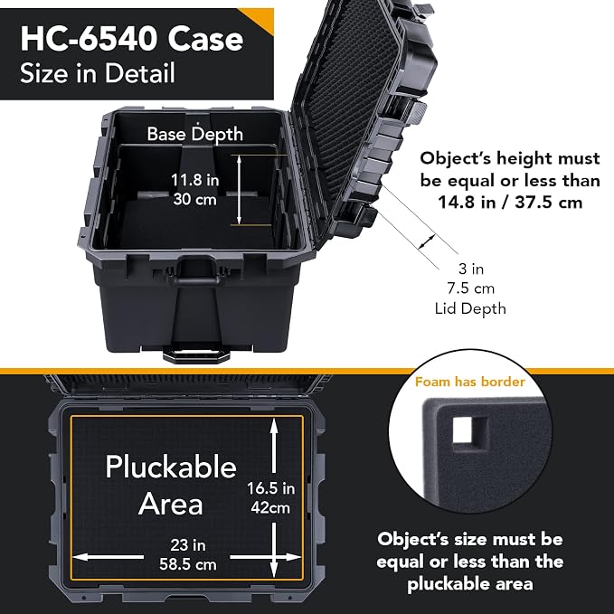 Lykus HC-6540 Large Waterproof Hard Case - Image 3