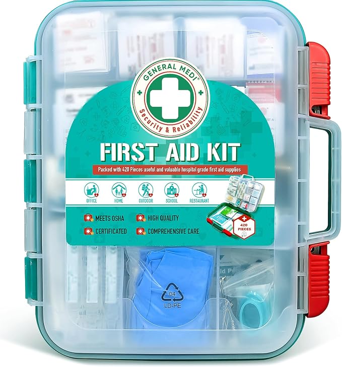 General Medi 420 Pieces Professional First Aid Kit by GeneralMedi