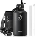 BUZIO Vacuum Insulated Stainless Steel Water Bottle 64oz BPA Free Double Wall by BUZIO