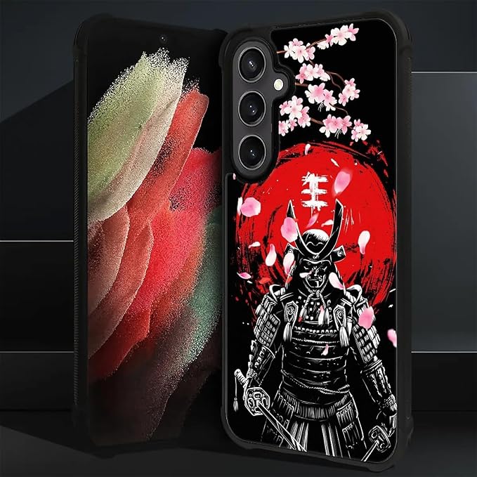 for Samsung Galaxy S23 FE Case, Sakura Japanese Samurai Pattern Graphic Design - Image 3