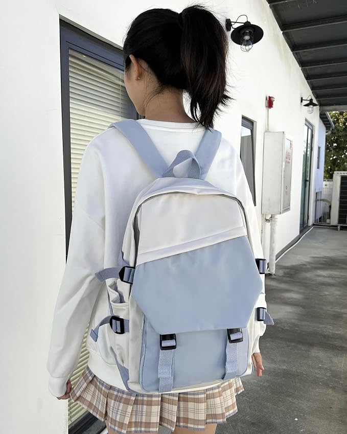 coowoz School Bag Lightweight Casual Daypack College Laptop Backpack - Image 2