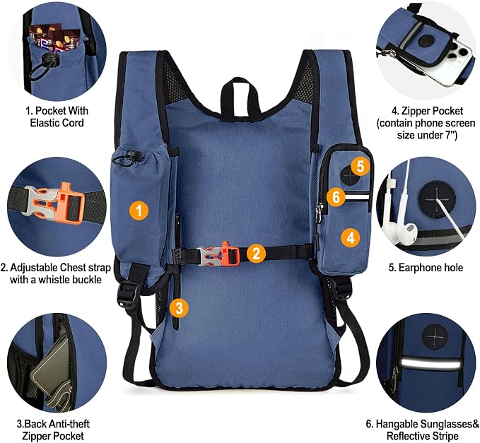 Seektop 15L Small Hiking Backpack - Image 3