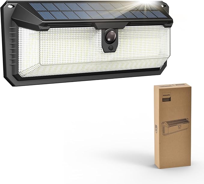Philips Solar Lights Motion Sensor Outdoor, 258 LEDs Solar Powered Security by PhilipsLightingLED