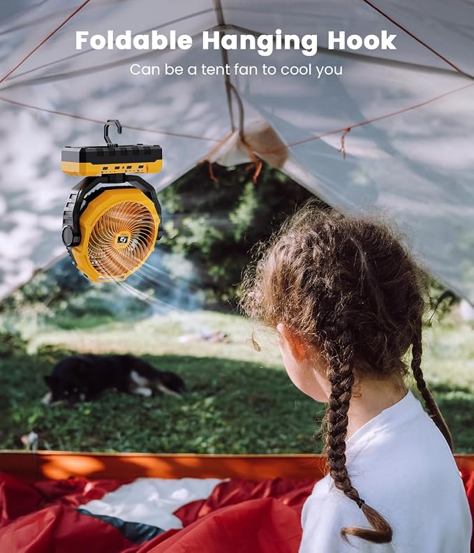 Korbot 36000mAh Portable Camping Fan - Image 8