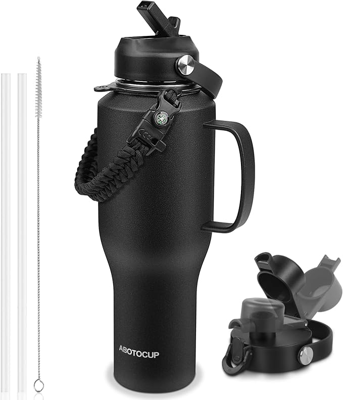 ABOTOCUP Water Bottle 40oz, Insulated Water Bottle by ABOTOCUP