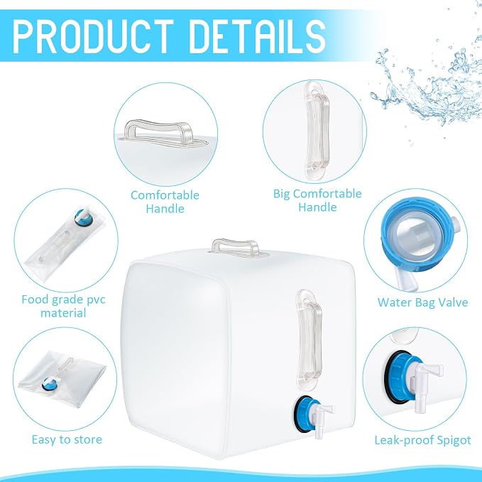 Reallnaive 3 Pcs Collapsible Water Container - Image 3