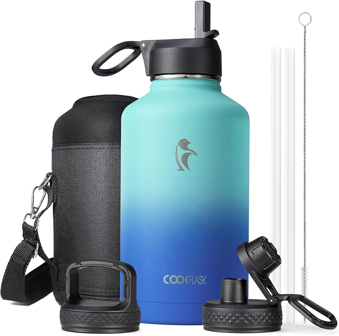 Insulated Water Bottle 64 oz by Coolflask