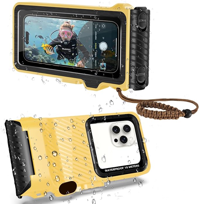 Waterproof Phone Case for Snorkeling & Diving, IP68 Waterproof Hard Case for by Transy