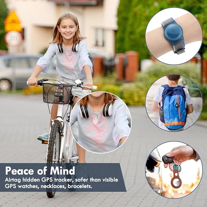 for Airtag Holder for Kids Baby Toddler Hidden 2 Pack GPS Tracker Case - Image 4