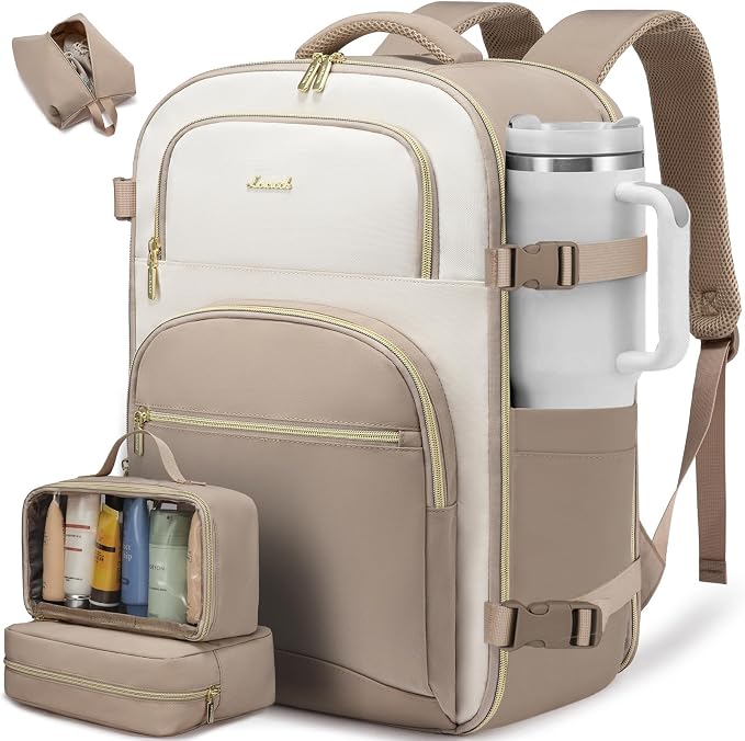 LOVEVOOK Travel Essentials Carry on Backpack 50L Travels Backpack by LOVEVOOK