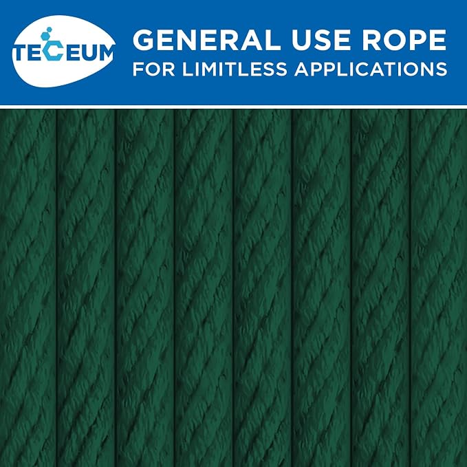 TECEUM Cotton Rope 3/16” – 100 FT – Strong All-Purpose Braided Rope – Natural - Image 9