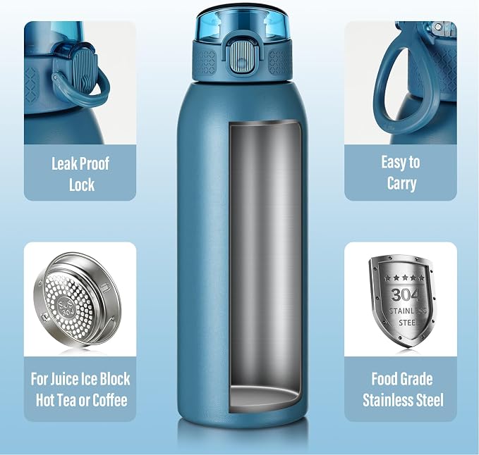Insulated Water Bottle 24 oz - Image 4