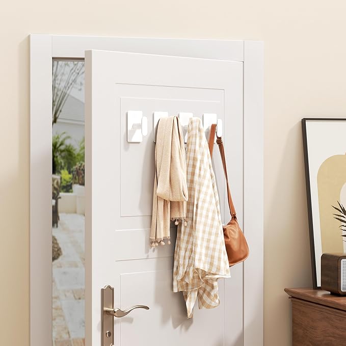 pickpiff Adhesive Towel Hooks for Bathroom: 20LB Extra Strong Wall Hanger for - Image 6