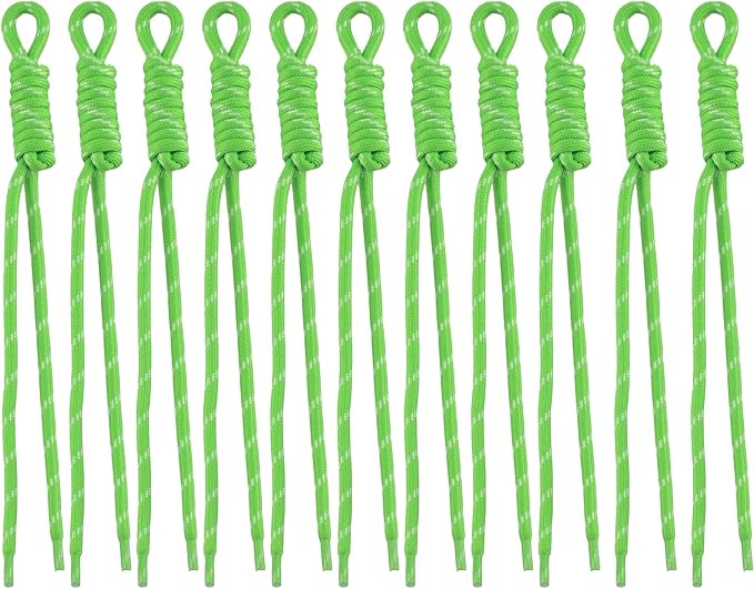 Paracord Keychain Paracord Bag Charm 12pcs Braided Nylon Rope Keychain Cord by Cmidy