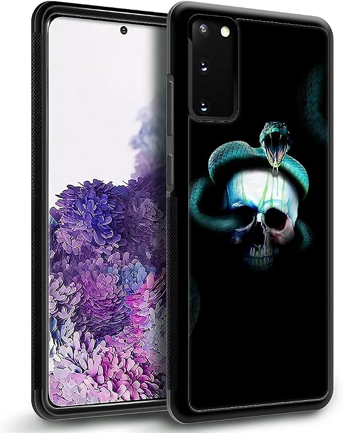 for Samsung Galaxy S20 Plus Case, Skeleton Winding Snake Pattern Graphic Design - Image 6